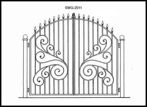 Эскизы кованых ворот