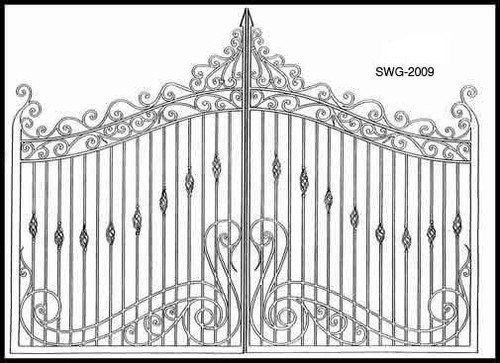 Ажурные ворота рисование