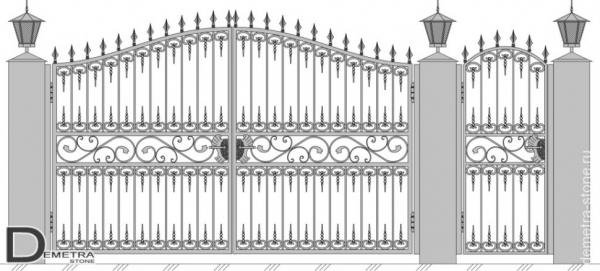 Ограда карандашом