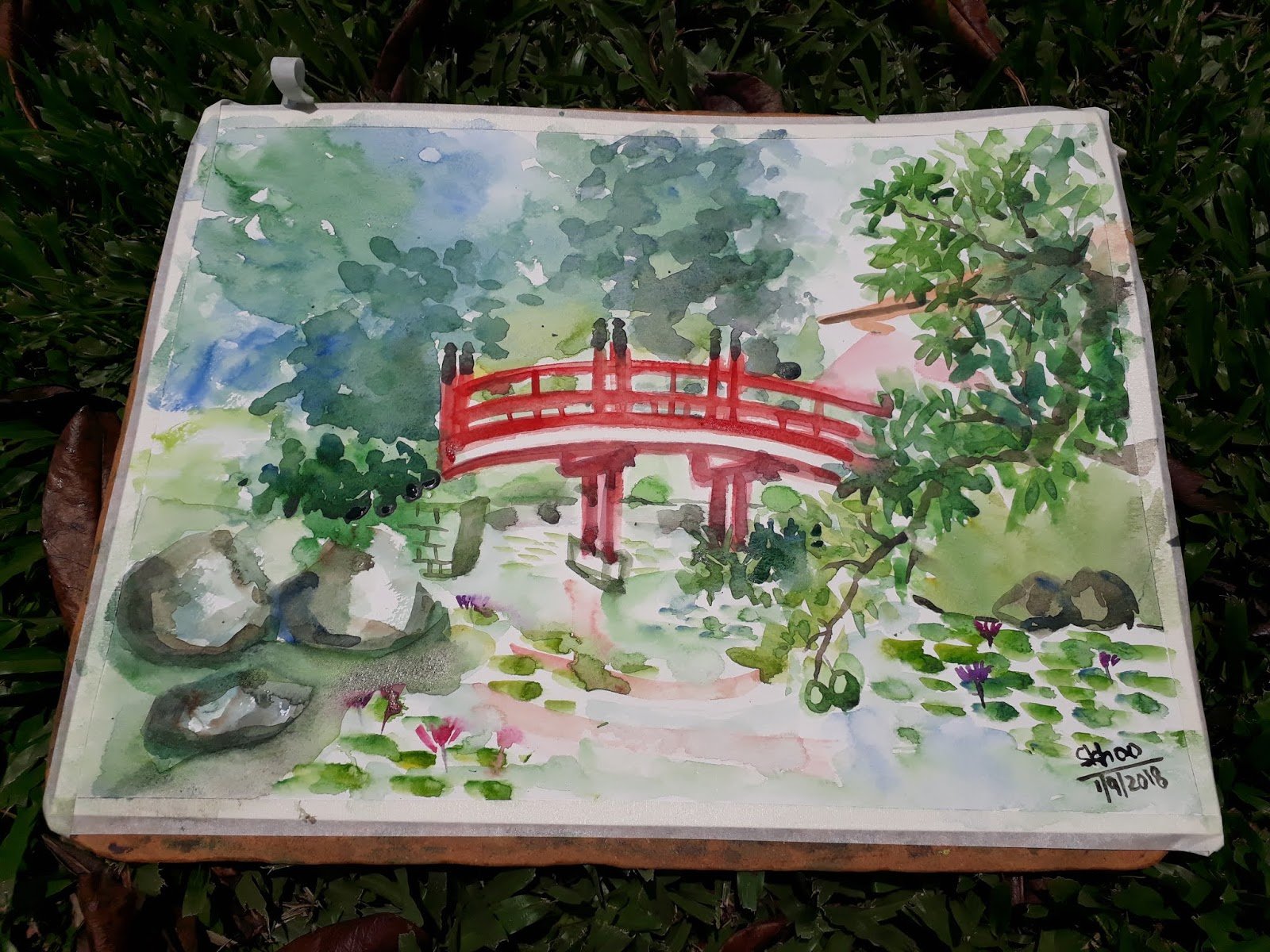 Рисование 4 класс японский сад