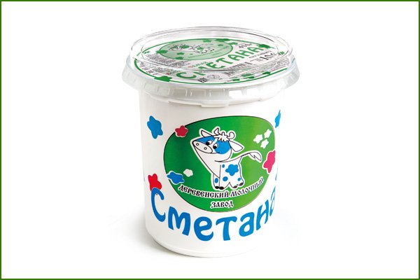 Сметана деревенский молочный завод