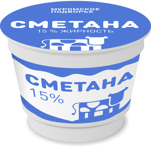 Сметана значок