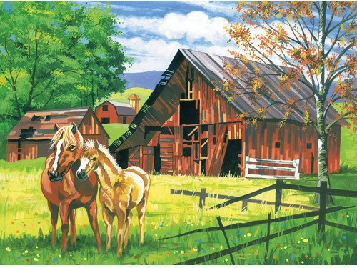 Раскраска человек на лошади