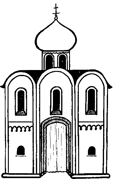 Древние соборы раскраска