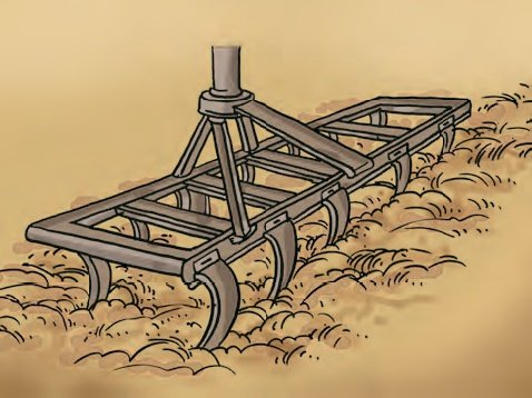 Борона рисунок для детей обычный