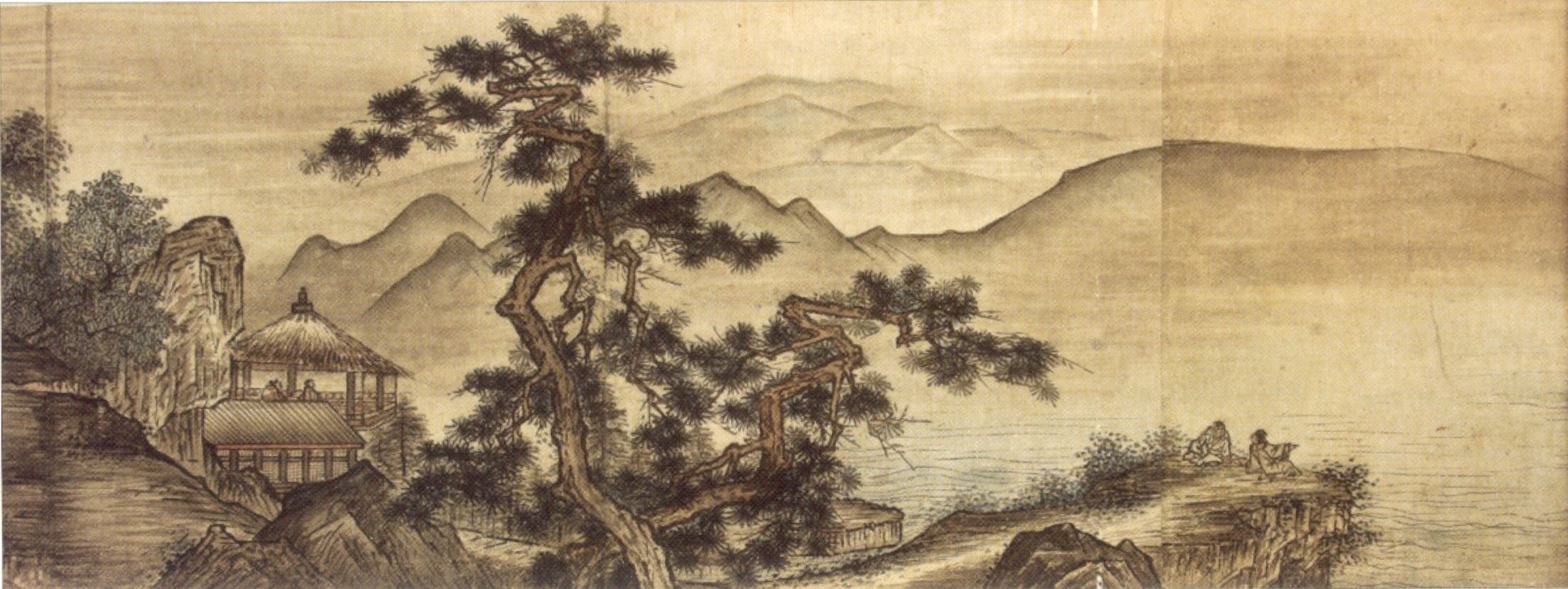 Китайская Средневековая живопись, гравюра пейзаж