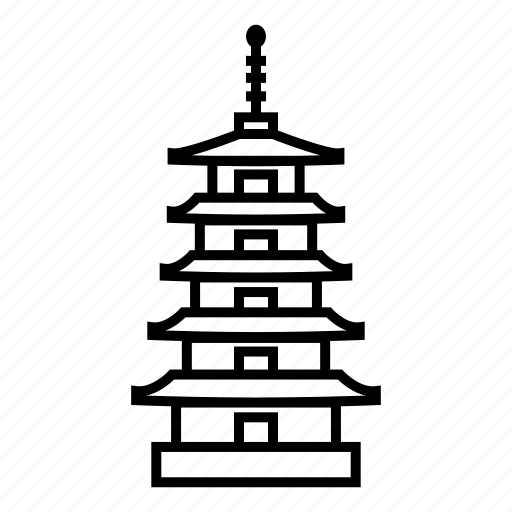 Пагода рисунок