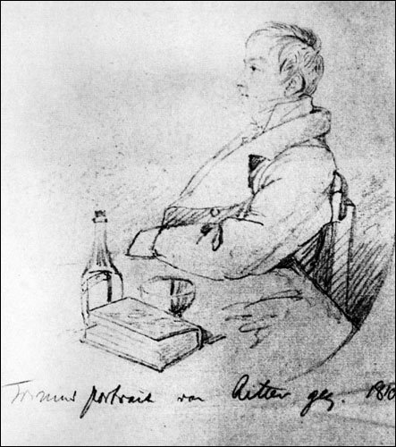 Рисунок с карандашом Василий Андреевич Жуковский