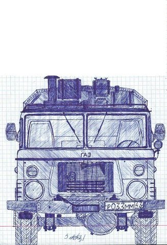 ГАЗ 66 рисунок