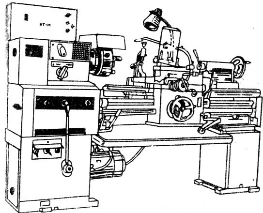 ИТ-1м токарный станок черте