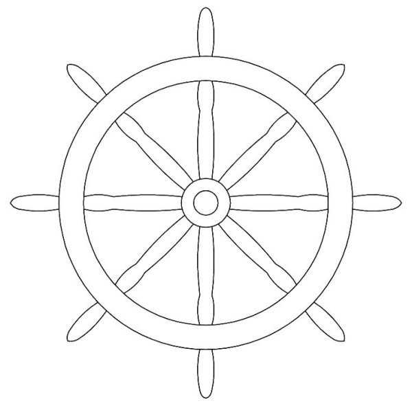 Штурвал раскраска