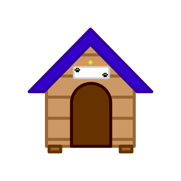 Будка мультяшная