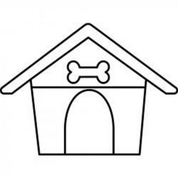 Конура раскраска для детей