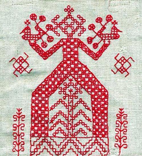 Макошь Славянская богиня оберег вышивка