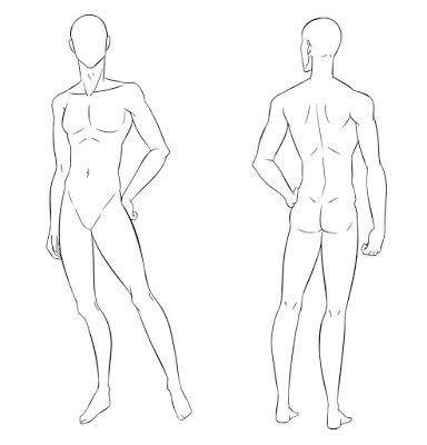 Мужская фигура для рисования одежды