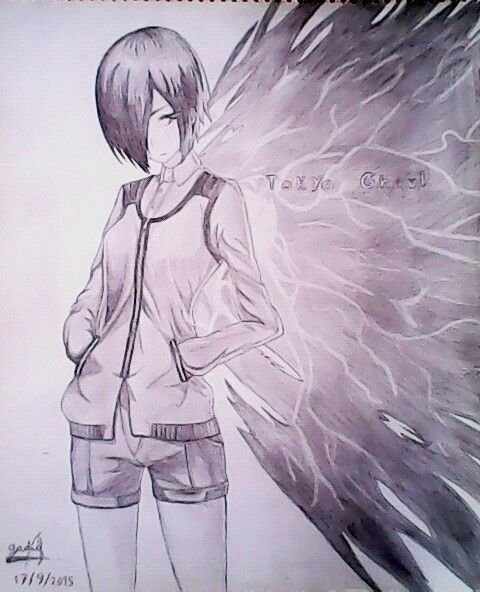 Тоука арт карандашом