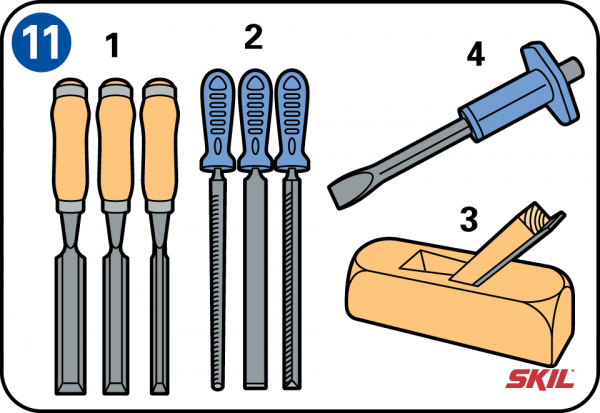 Инструменты для резьбы по дереву рисунок