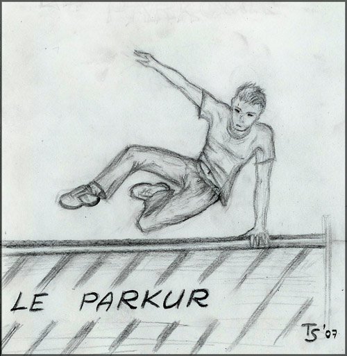 Нарисовать паркур