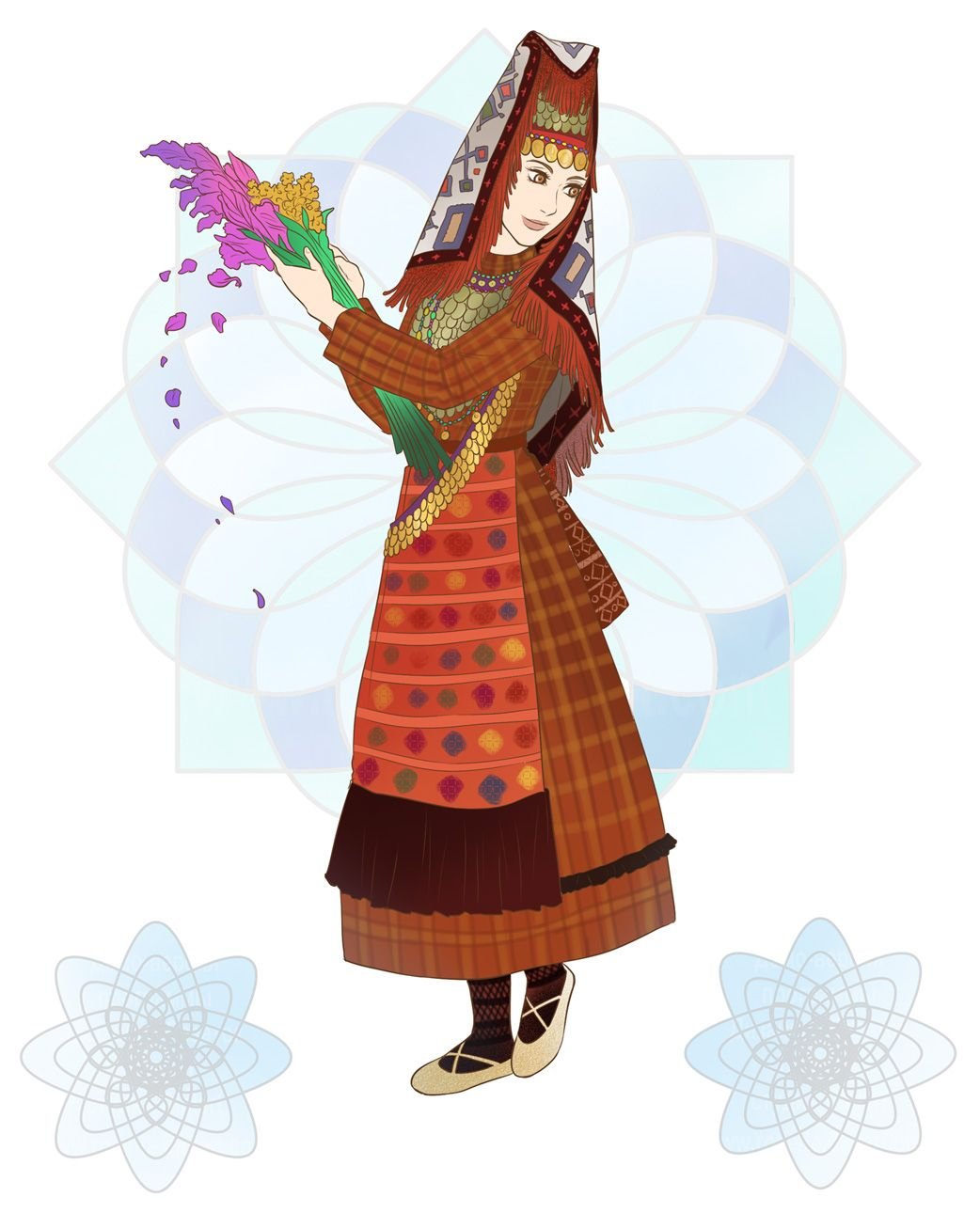 Национальный костюм девочки удмуртки