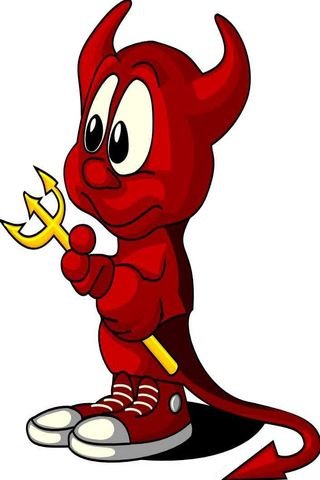 Мультяшный чертенок