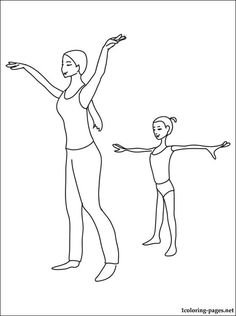 Хореограф раскраска