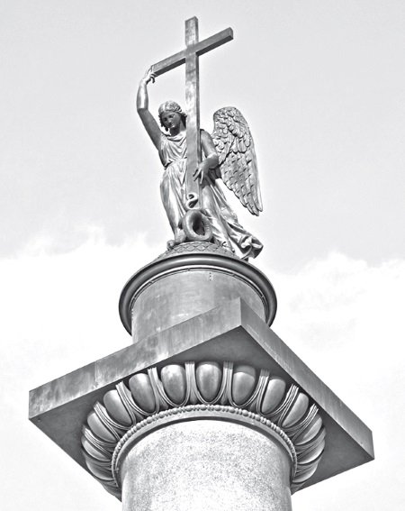 Александровская колонна вектор