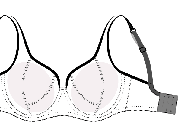 Бюстгальтер раскраска