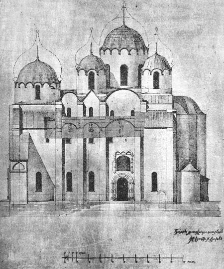 Храм Святой Софии в Новгороде реконструкция