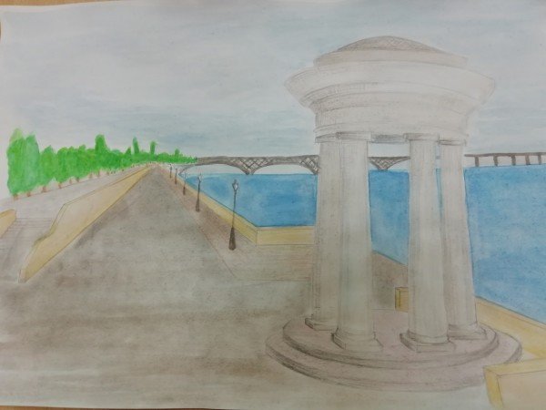 Ротонда Саратов рисунок детский