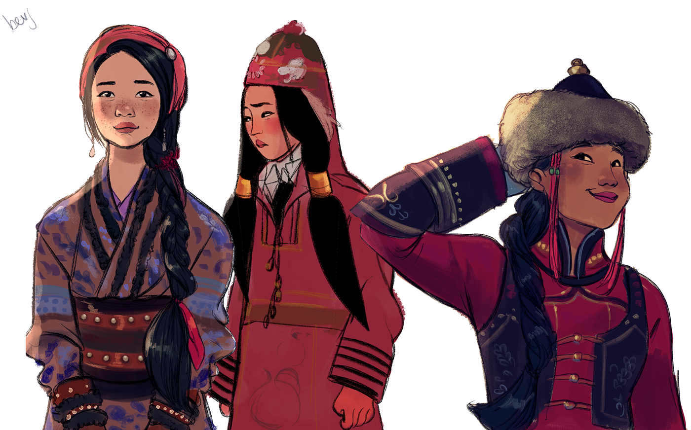 Казахские арты. Монгольские женщины современные. Казахский персонаж. Казахские иллюстрации.