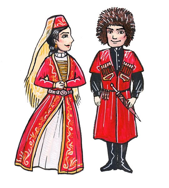 Одежда народов России осетины