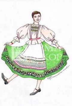 Эскизы казачьих костюмов