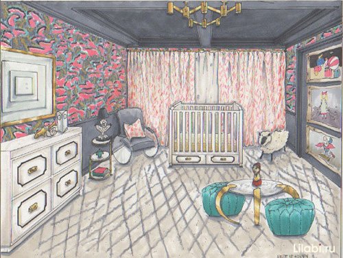 Раскраска интерьер комнаты