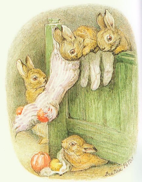 Беатрис Поттер кролики Рождественские