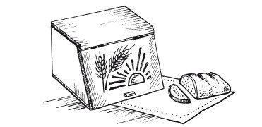 Раскраска хлебница