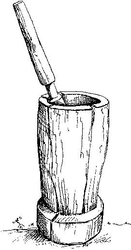 Баба Яга в ступе