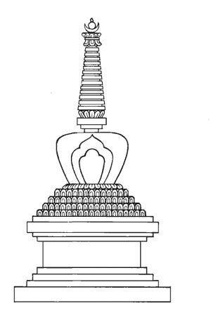 Навершие шпиля в ступе буддизм