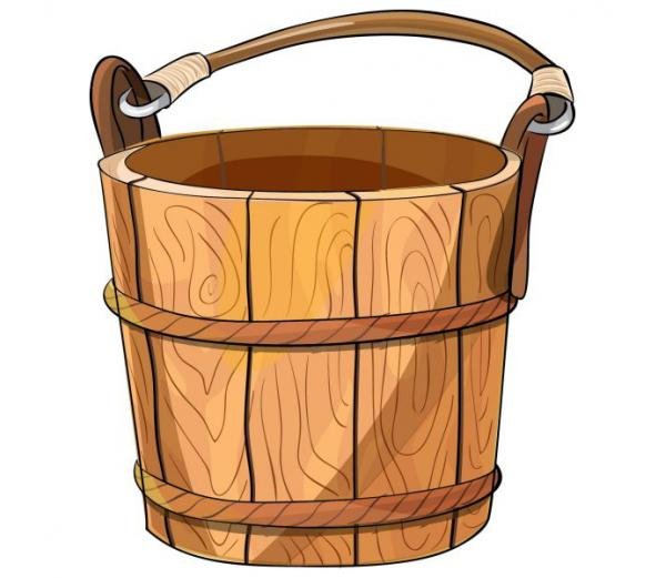 Деревянные ведра с коромыслом