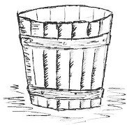 Деревянное ведро