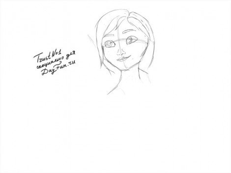 Нарисовать анну карандашом поэтапно
