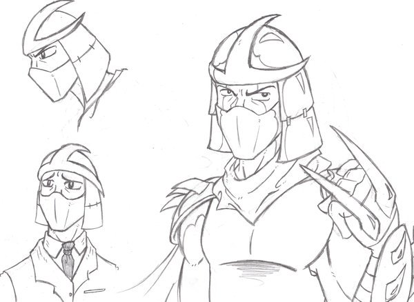 Шреддер Черепашки ниндзя нарисовать
