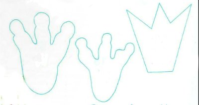 Отпечаток лапы лягушки