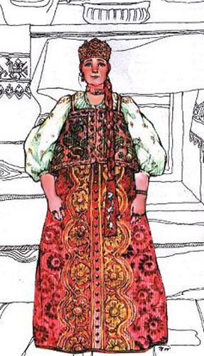 Свадебный костюм в древней Руси
