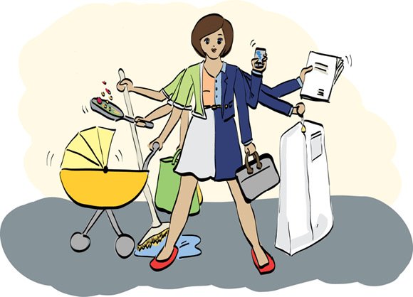 Рисунок на тему Супермама