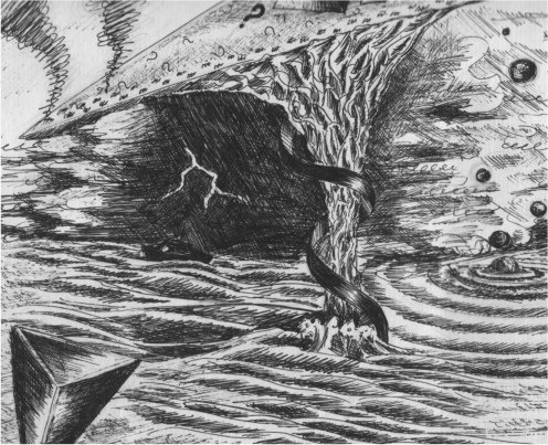 Бермудский треугольник карандашом