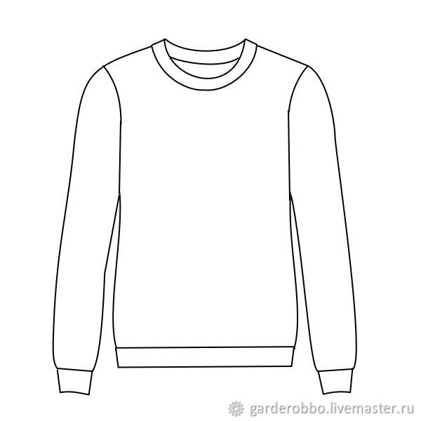 Толстовка шаблон