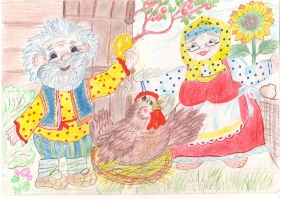 Курочка Ряба яичко раскраска