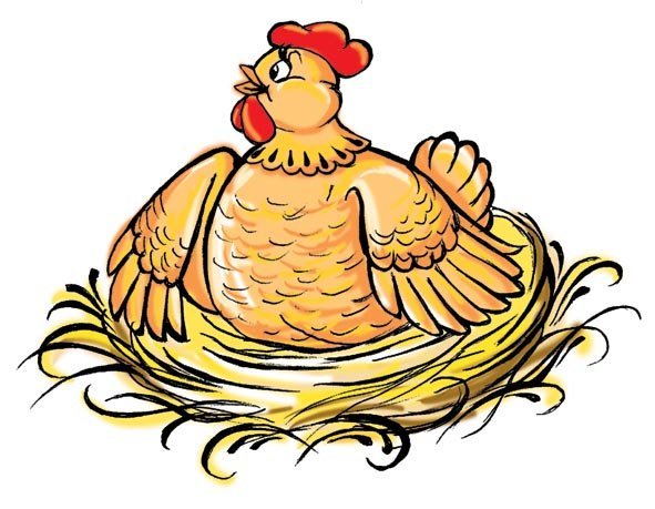 Курочка Ряба раскраска для детей