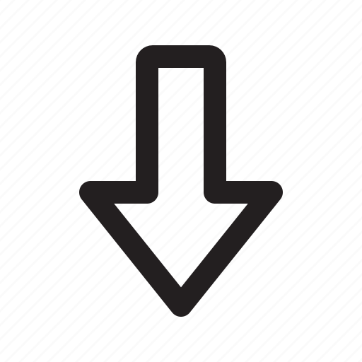 Стрелка вниз знак