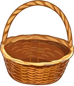 Корзинка раскраска